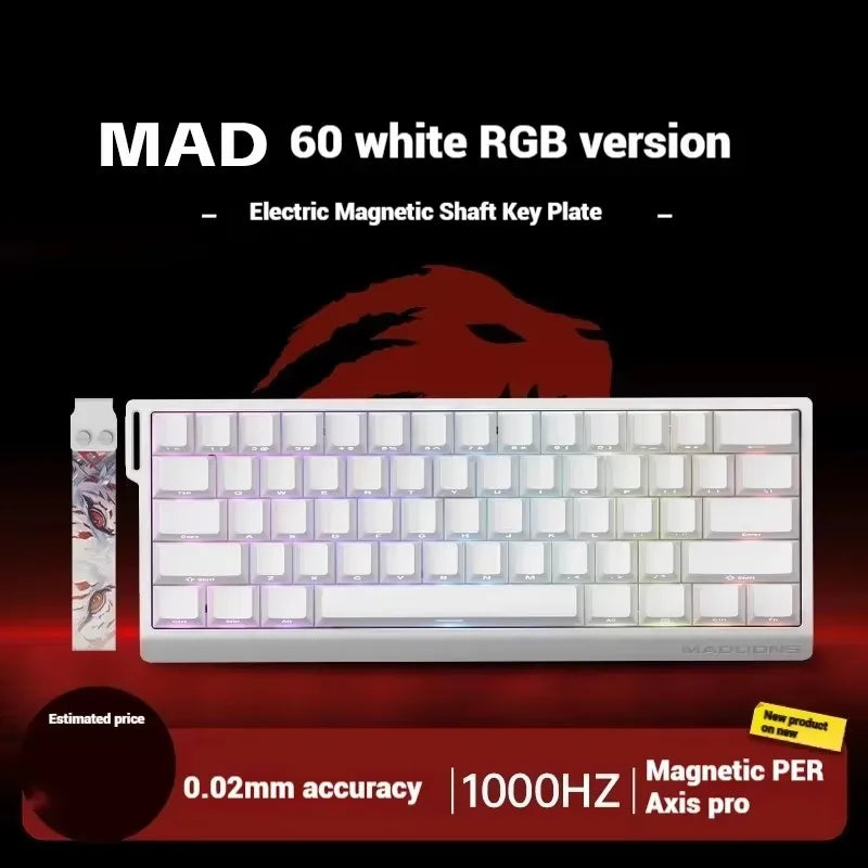 Madcatz Mad60 Mad68 HE 8K Mechanical Keyboard Magnetic Switch Wired 60% 68% Gaming Keyboards Rapid Trigger Rgb Customs Keyboards