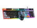 Luminous Wired Mechanical Keyboard and Mouse Set for Gaming and Office Use - USB Compatible for PC and Laptop