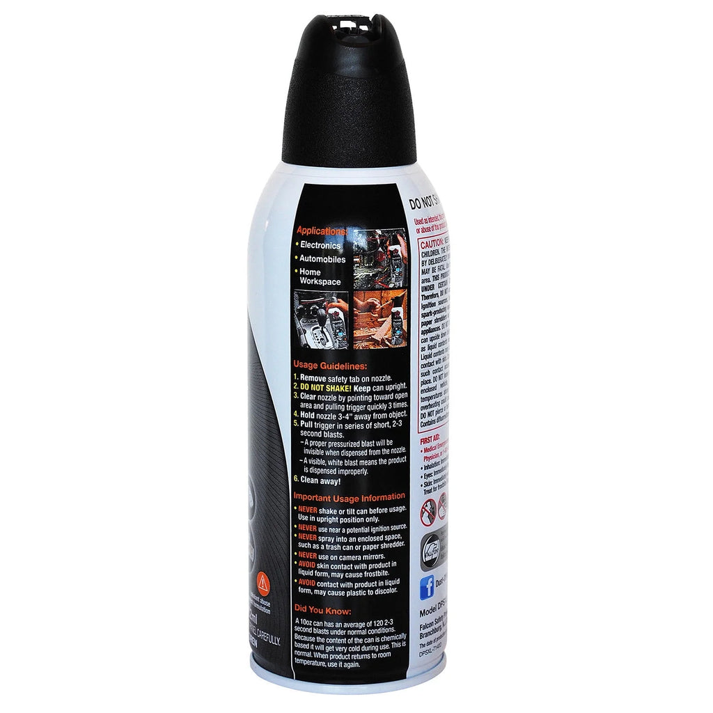 2 Pack | Falcon  Compressed Gas Duster (10Oz., 4 Pack)