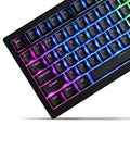Doubleshot PBT Keycaps Set for 60% 75% 100% Mechanical Keyboards - Black