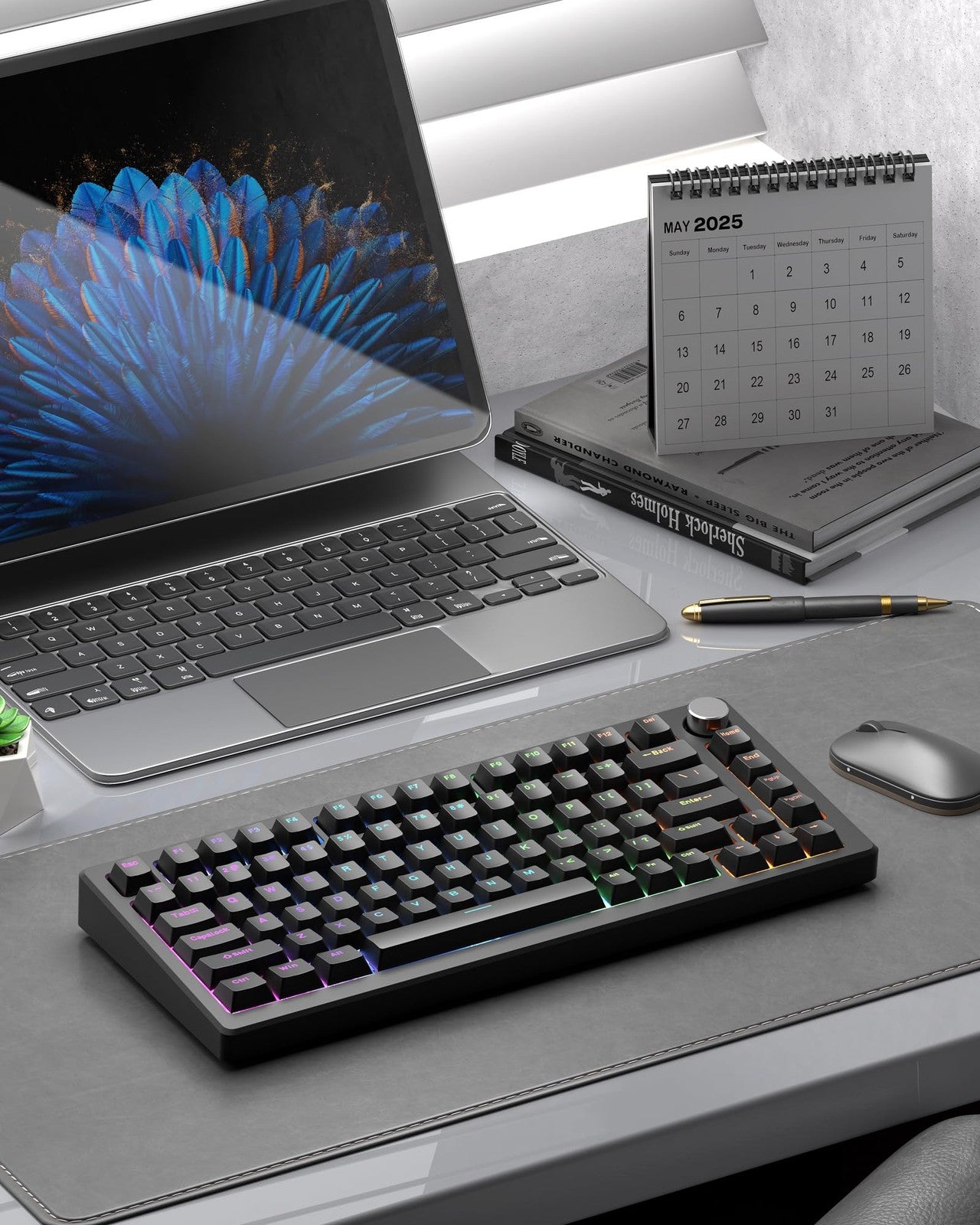 Doubleshot PBT Keycaps Set for 60% 75% 100% Mechanical Keyboards - Black